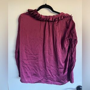 Plum work blouse